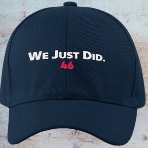WE JUST DID President 46 Joe Biden HAT AND MASK
